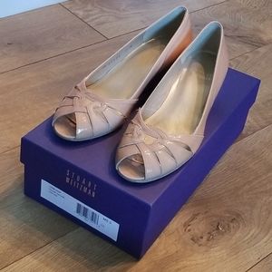 Stuart Weitzman Lowloop Sz 5 Patent Leather Wedges